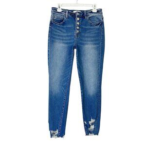 Vervet Skinny Jeans Women’s Size 30 Button Front Stretch